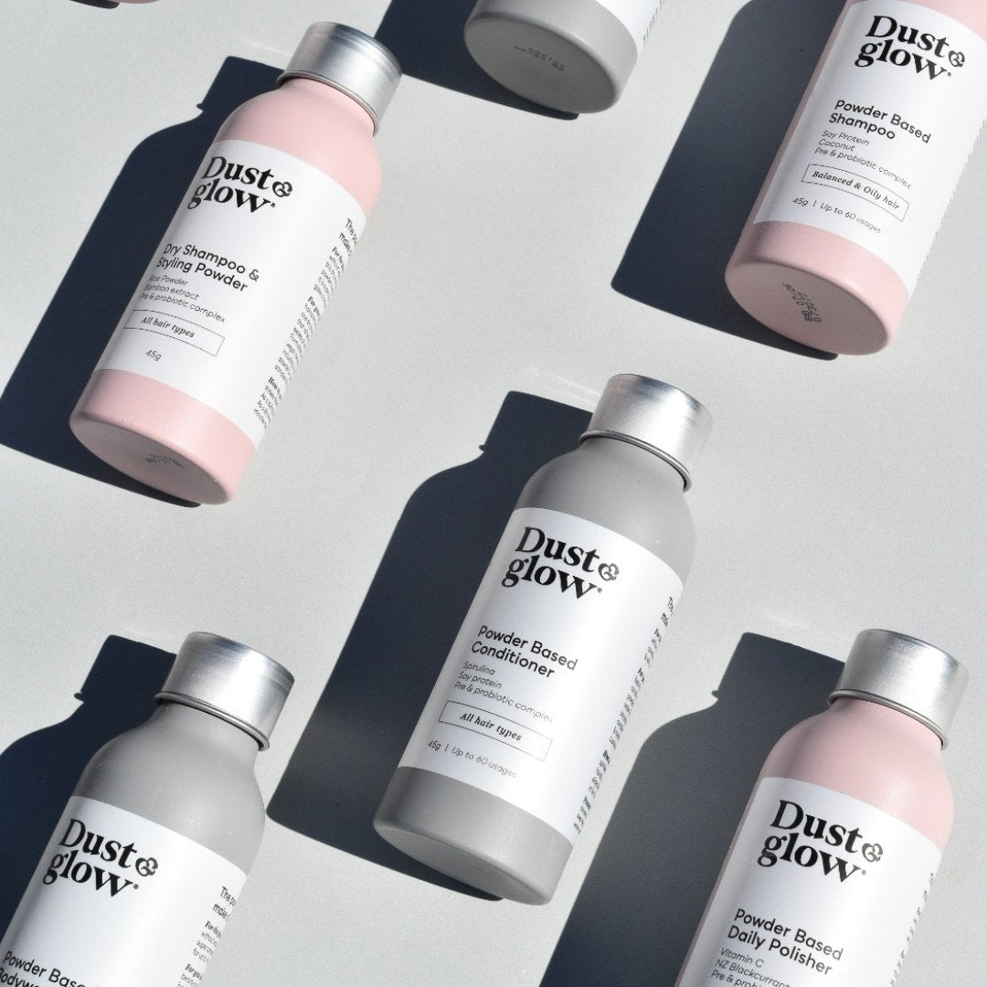 Dust&Glow waterless beauty. Beauty reimagined in a powder form. Shop our waterless collection of vegan skincare & haircare formulas. Made in NZ. Kind to skin, hair & the planet