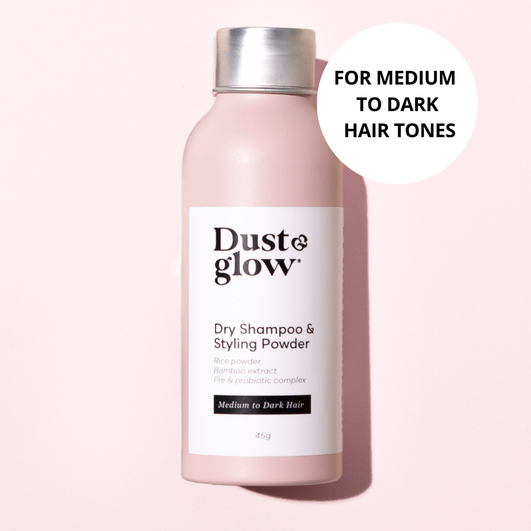 Dry Shampoo & Styling powder - Dark hair - Dust & Glow