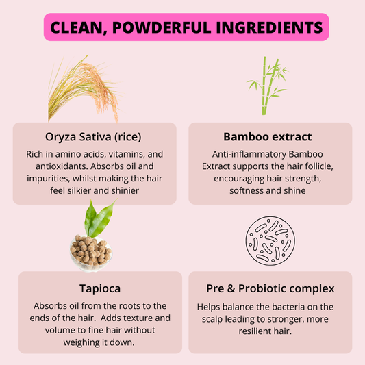 Dry Shampoo & Styling powder - Dark hair - Dust & Glow