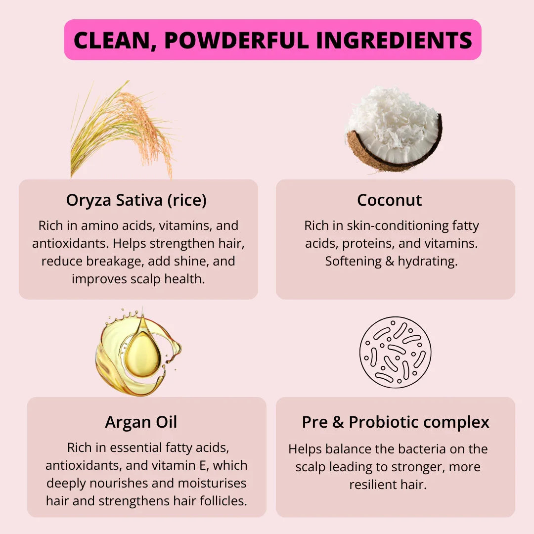 Powder Based Shampoo Dry/Coloured hair - Dust & Glow