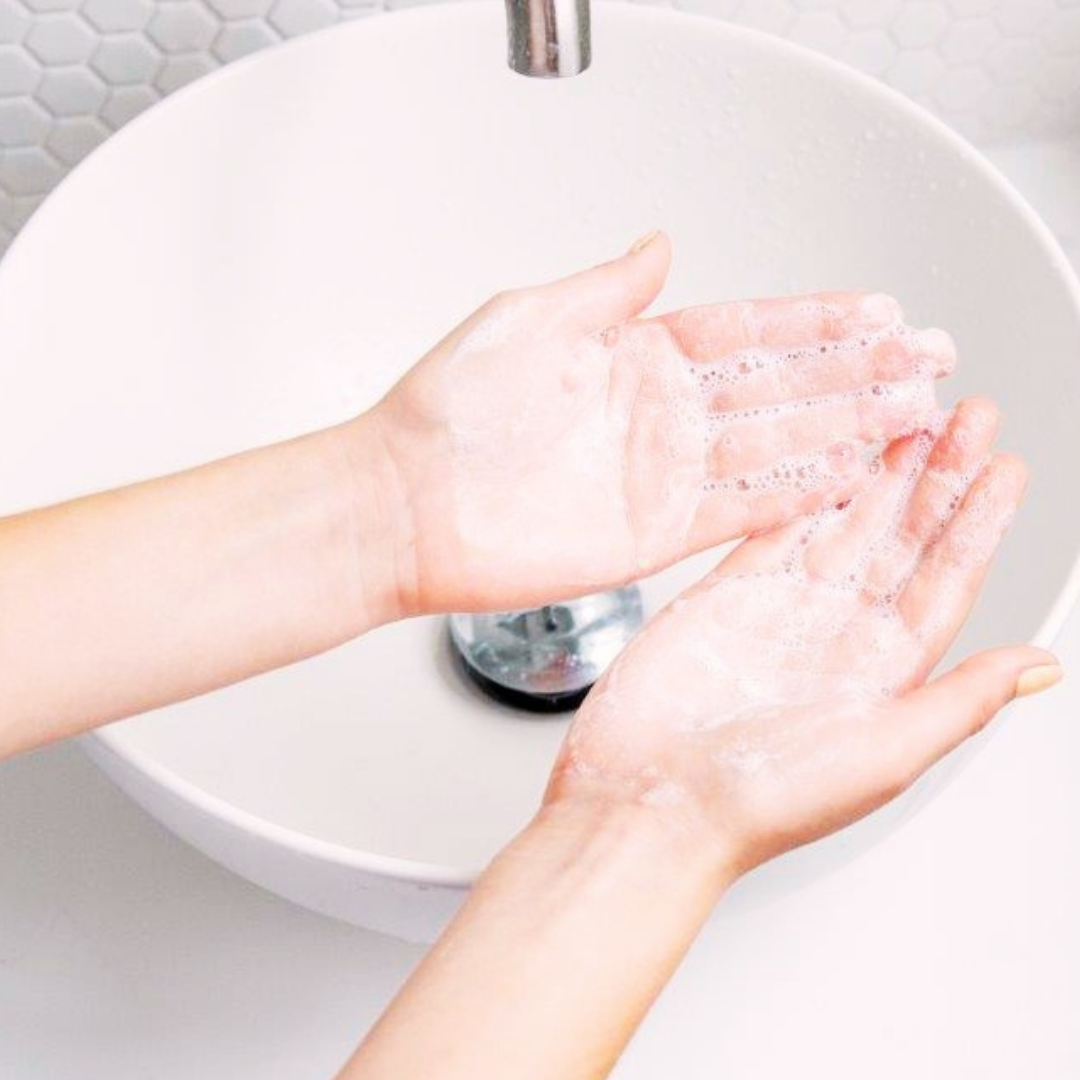 Dust&Glow powders are super easy to use. Step 3 lather onto hands it will foam