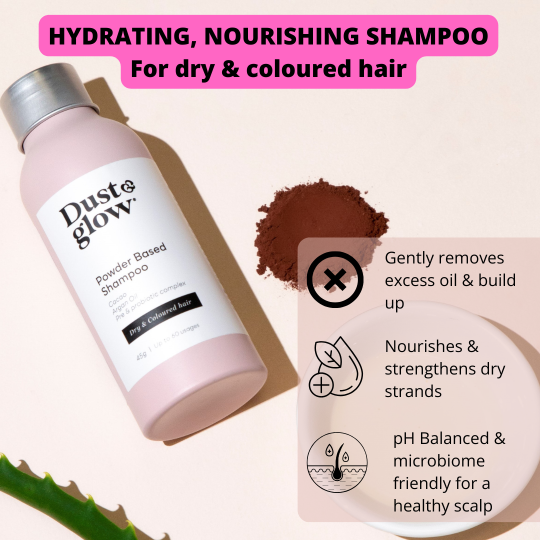 Powder Based Shampoo Dry/Coloured hair - Dust & Glow