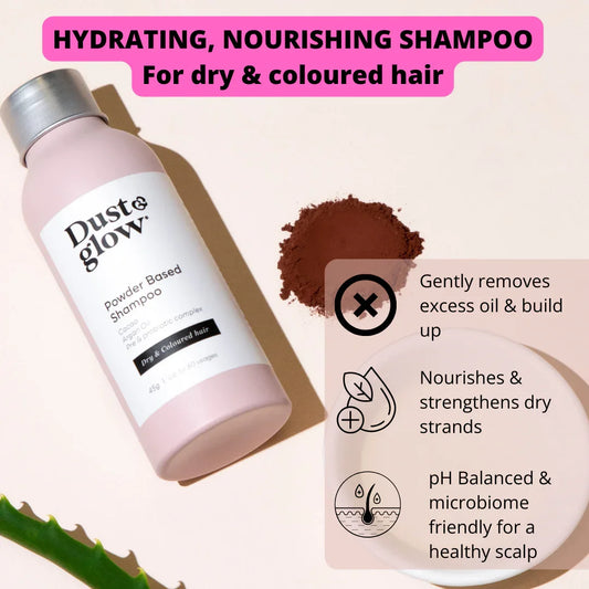 Powder Based Shampoo Dry/Coloured hair - Dust & Glow