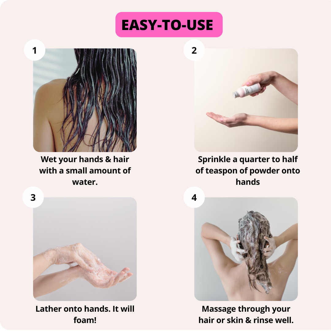 Powder Based Shampoo - Balanced to Oily Hair - Dust & Glow