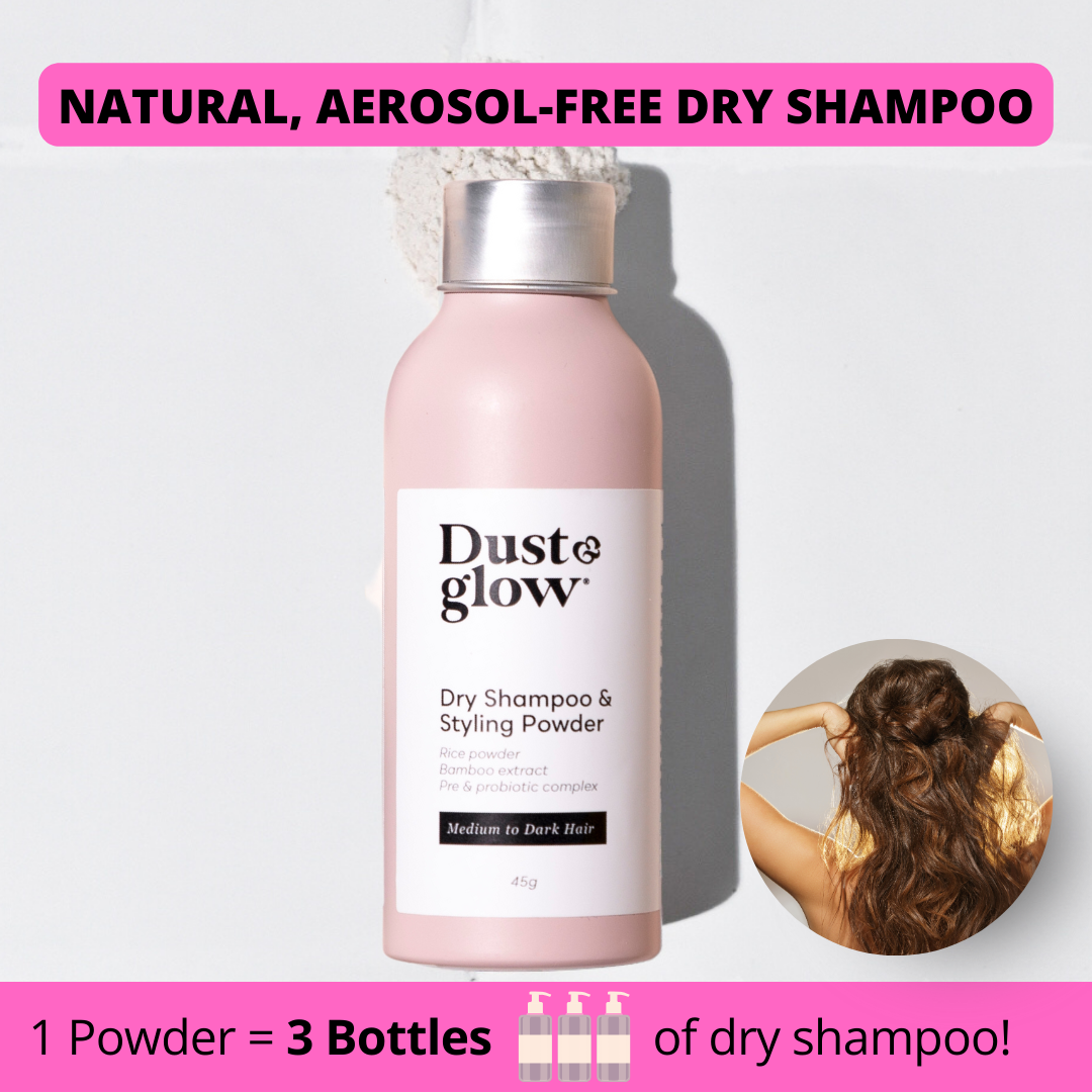 Dry Shampoo & Styling powder - Dark hair - Dust & Glow