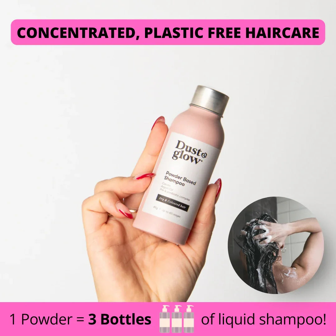 Powder Based Shampoo Dry/Coloured hair - Dust & Glow