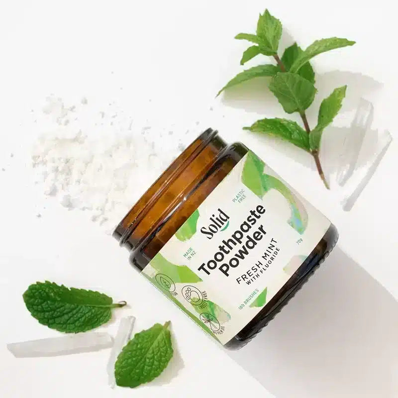 Toothpaste Powder - Fresh Mint by Solid - Dust & Glow