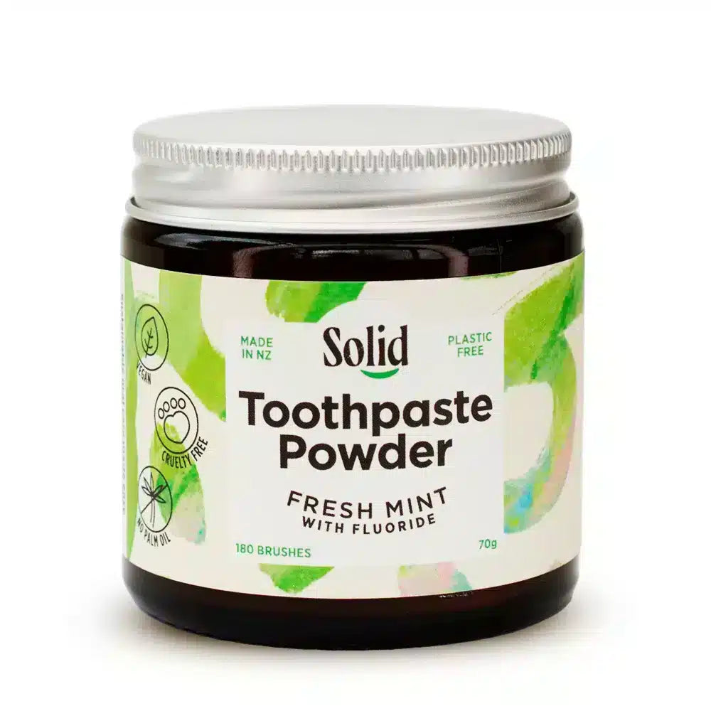 Toothpaste Powder - Fresh Mint by Solid - Dust & Glow