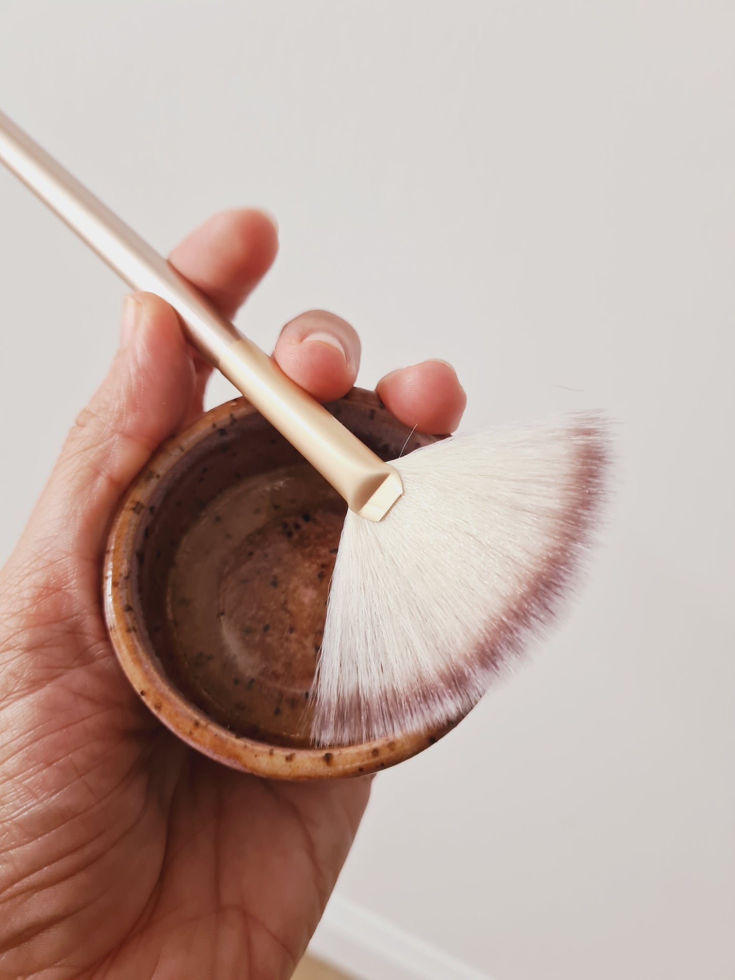 Mask Dish + Fan Brush - Dust & Glow
