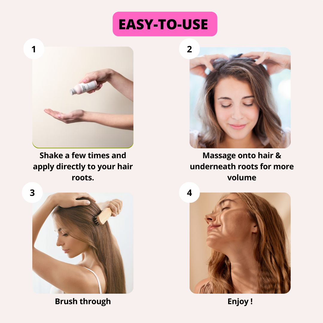Dry Shampoo & Styling powder - Dark hair - Dust & Glow