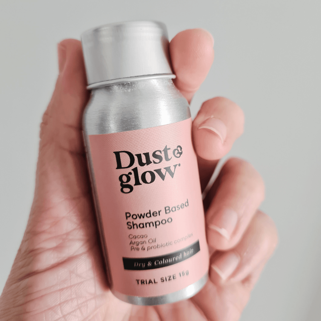 Powder Based Shampoo - Dry/Coloured hair - MINI - Dust & Glow