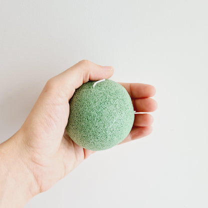 Konjac Sponge - Green for Oily skin - Dust & Glow