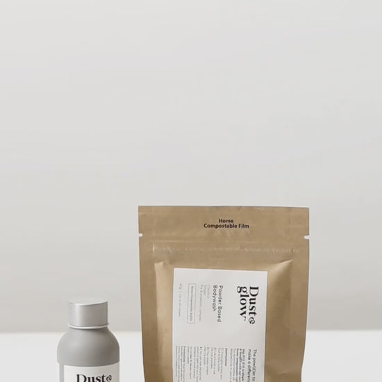 Dust&Glow How to refill our Bodywash powder with our certified Home Compostable pouches. Say ByeBye to landfill. 